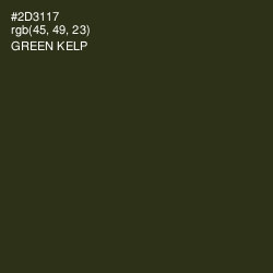 #2D3117 - Green Kelp Color Image